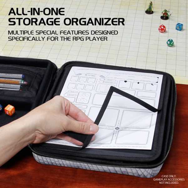 Enhance Tabletop RPGs RPG Organizer Case Collector's Edition (Silver)