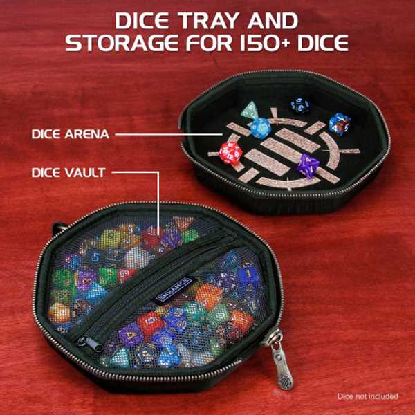 Enhance Tabletop RPGs Dice Tray & Case (Black)