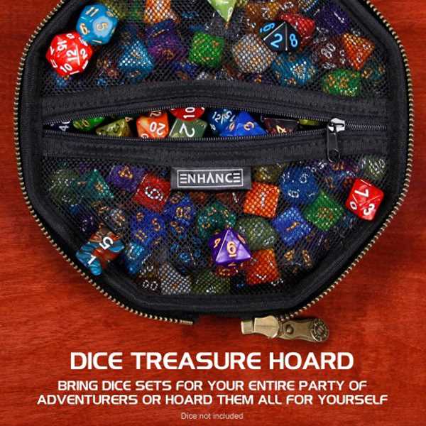 Enhance Tabletop RPGs Dice Tray & Case (Black)