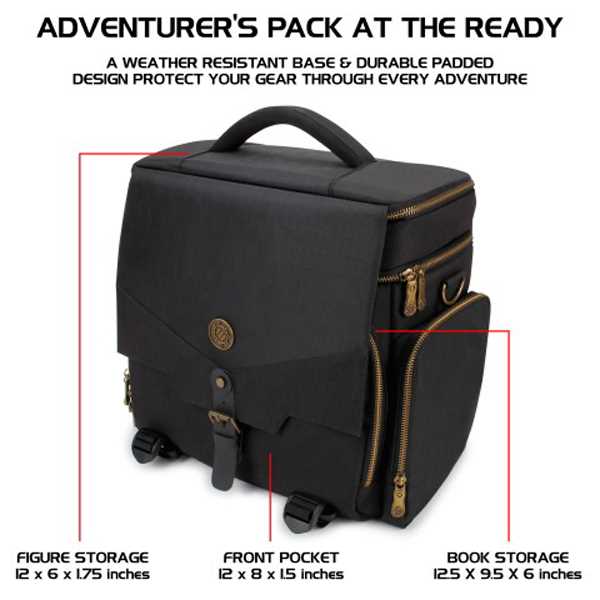 Tabletop Rpgs RPG Adventurers Bag Black Roleplaying Game by Enhance 4