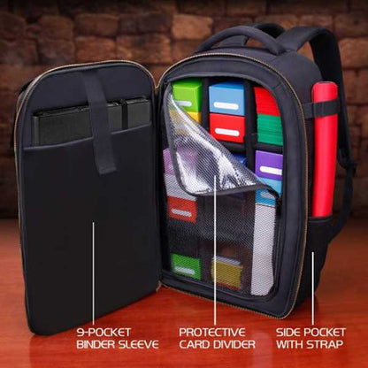 Trading Card Games Trading Card Backpack Black Playmat by Enhance 2