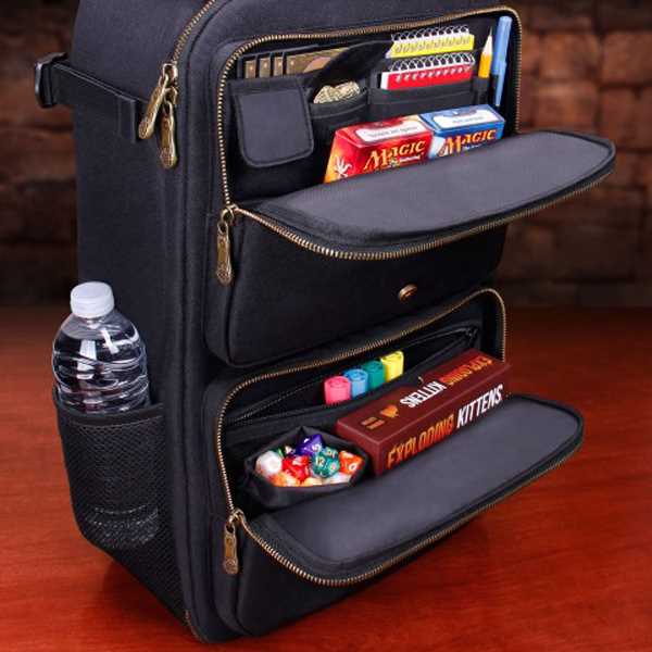 Trading Card Games Trading Card Backpack Black Playmat by Enhance 3