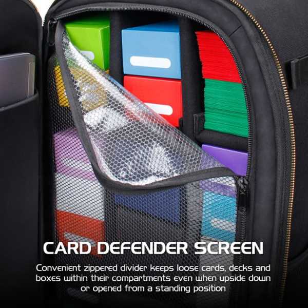 Trading Card Games Trading Card Backpack Black Playmat by Enhance 5