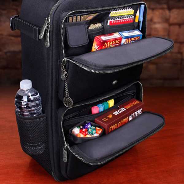 TCG Trading Card Backpack Collectors Edition Black Playmat by Enhance 3