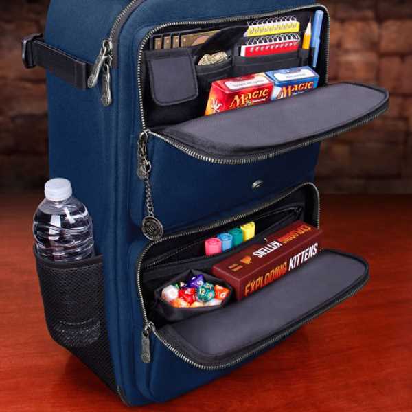 TCG Trading Card Backpack Collectors Edition Blue Playmat by Enhance 3