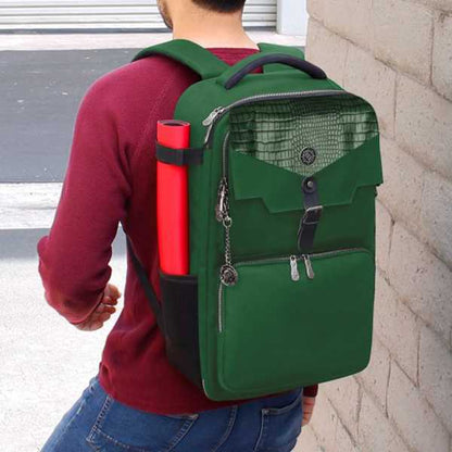 TCG Trading Card Backpack Collectors Edition Green Playmat by Enhance 4
