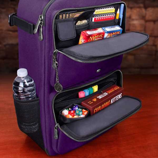 TCG Trading Card Backpack Collectors Edition Purple Playmat by Enhance 3