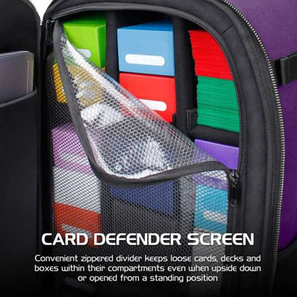 TCG Trading Card Backpack Collectors Edition Purple Playmat by Enhance 5