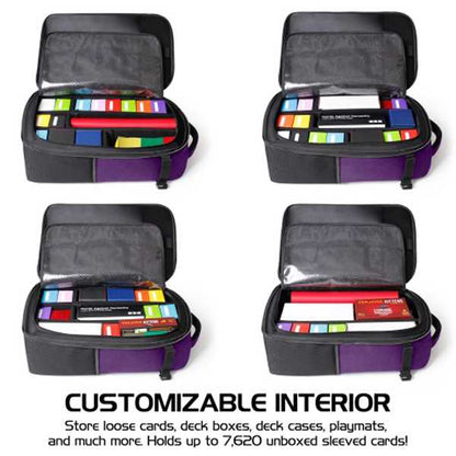 TCG Trading Card Backpack Collectors Edition Purple Playmat by Enhance 6