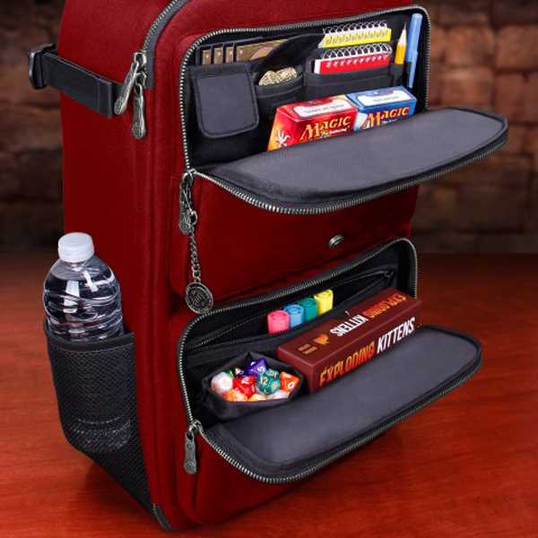 TCG Trading Card Backpack Collectors Edition Red Playmat by Enhance 3