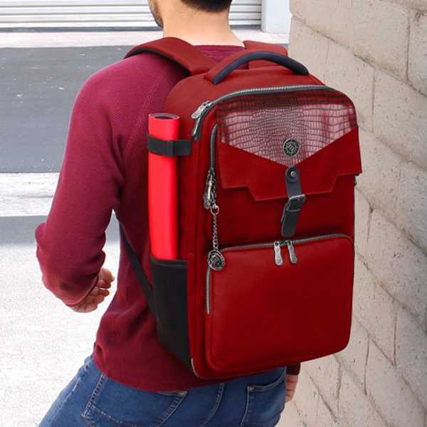 TCG Trading Card Backpack Collectors Edition Red Playmat by Enhance 4