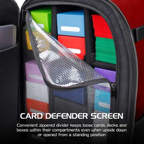 TCG Trading Card Backpack Collectors Edition Red Playmat by Enhance 5