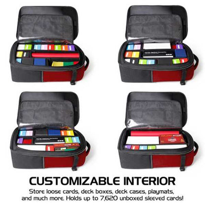 TCG Trading Card Backpack Collectors Edition Red Playmat by Enhance 6