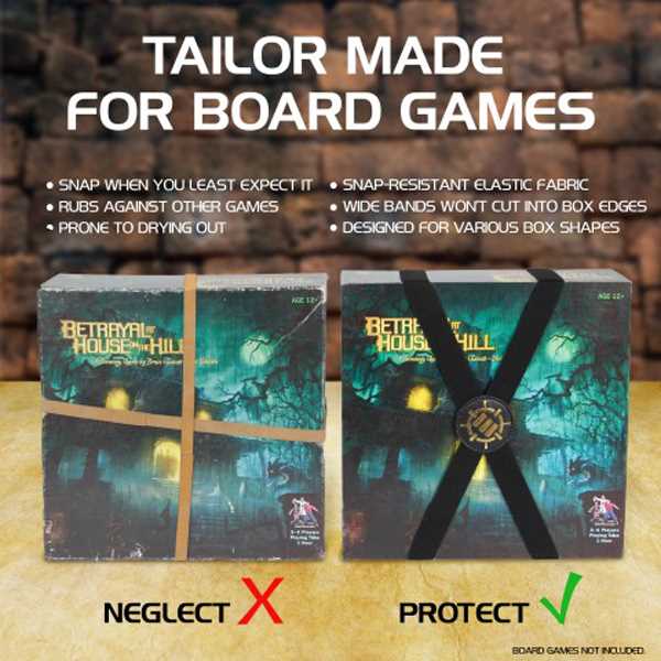 Board Games and Puzzles Board Game Box Bands Set of 5 Puzzle 4