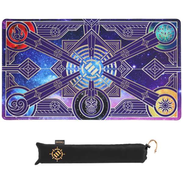 TCG Playmat with Stitched Edges and Drawstring Pouch Stars Playmat 1