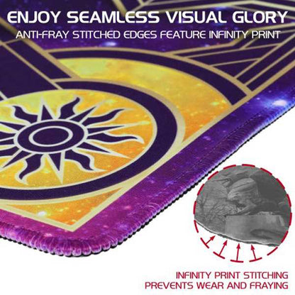 TCG Playmat with Stitched Edges and Drawstring Pouch Stars Playmat 5