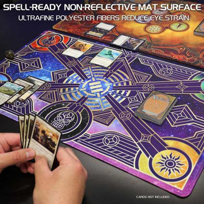 TCG Playmat with Stitched Edges and Drawstring Pouch Stars Playmat 6