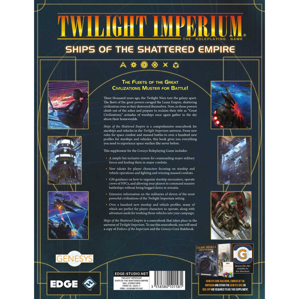 Genesys RPG: Twilight Imperium - Ships of the Shattered Empire 3