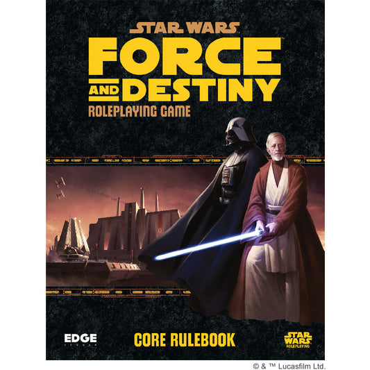 Star Wars Force and Destiny RPG Core Rulebook Roleplaying Game by Edge Entertainment Studio