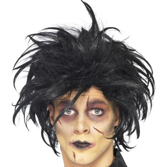 Edward Scissorhands Psycho Wig Adult Black Costume Accessory 2