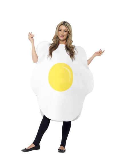 Egg Costume Adult White Yellow Tabard One Size 4