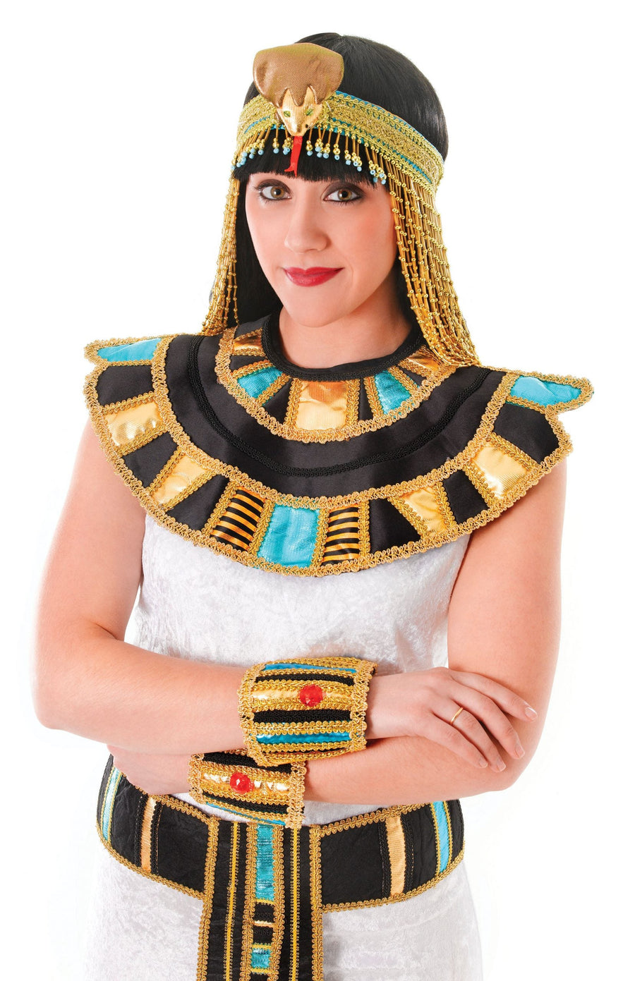Egyptian Collar Costume Accessory Gold Neck Cover_1