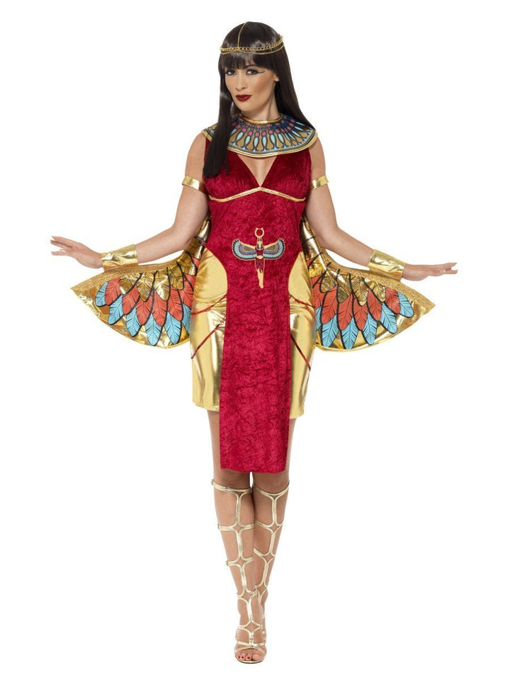 Egyptian Goddess Isis Costume Adult Red Gold_4