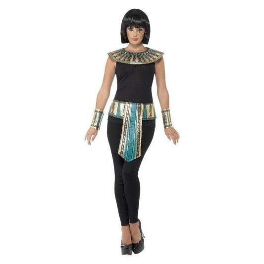 Egyptian Kit Adult Gold Collar Cuffs Belt Costume Accessory 2