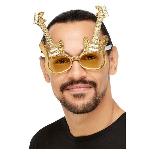 Electric Guitar Glasses Gold 1