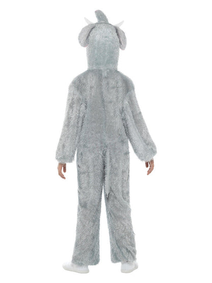 Elephant Costume Kids Grey Jumpsuit with Hood 5