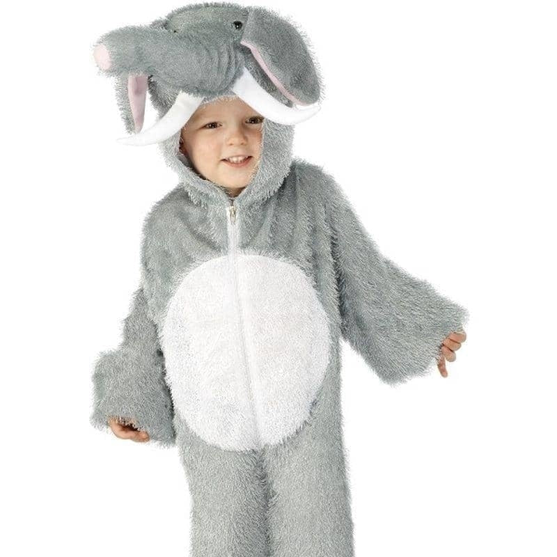 Elephant Costume Kids Grey White Jumpsuit 1