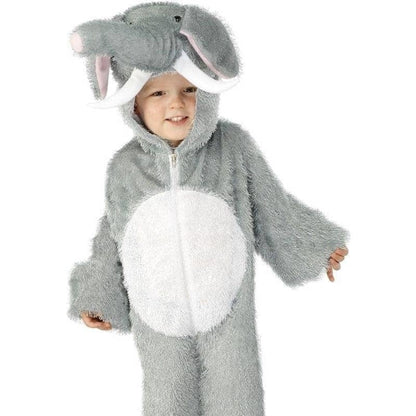 Elephant Costume Kids Grey White Jumpsuit 1