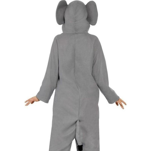 Elephant Costume with Hood Adult Grey Onesie 2