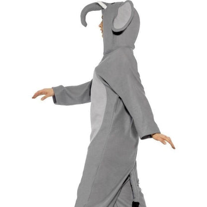 Elephant Costume with Hood Adult Grey Onesie 4