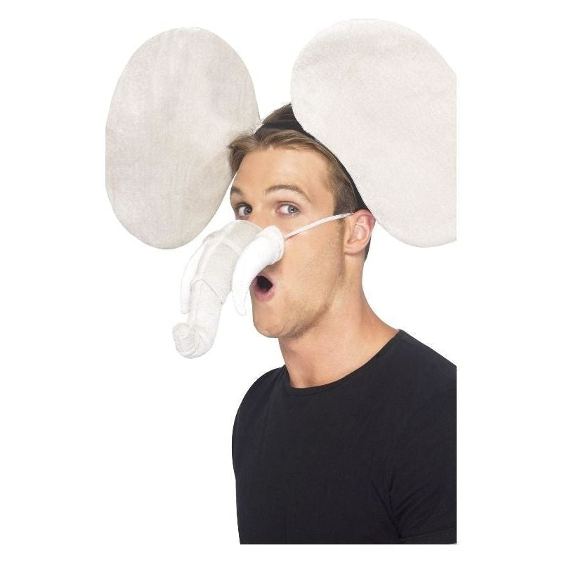 Elephant Kit Grey Ears Trunk Fancy Dress Adult 1