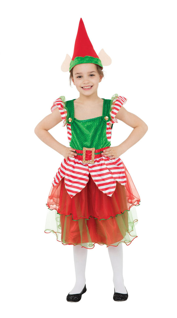 Elf Girl Small Childrens Costume To Fit Child Of Height 110cm 122cm Elf Girl Small Childrens Costume To Fit Child Of Height 110cm 122cm