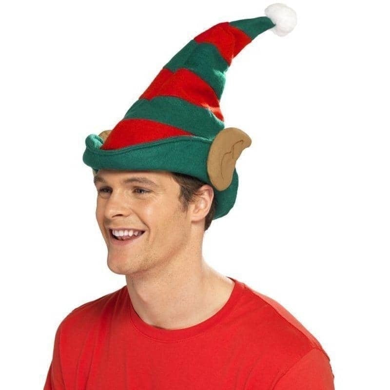 Elf Hat Adult Red Green_1