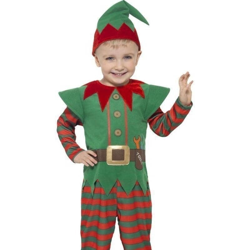 Elf Toddler Costume Kids Red Green 1