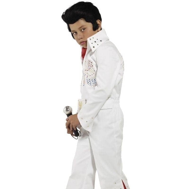 Elvis Costume Kids White Jumpsuit_2