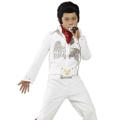 Elvis Costume Kids White Jumpsuit 3