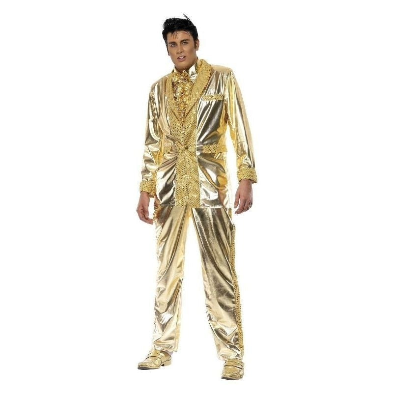 Elvis Gold Suit Costume Adult 3