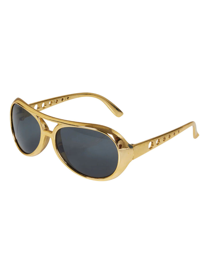 Size Chart Elvis Sunglasses Gold Costume Accessory