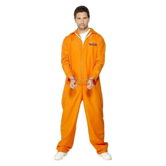 Escaped Prisoner Costume Adult Orange 2