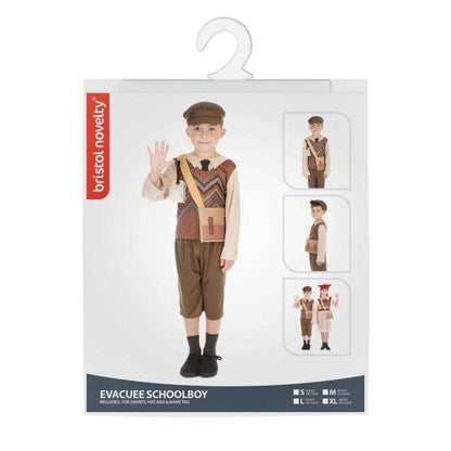 Evacuee Schoolboy Childrens Costume 5