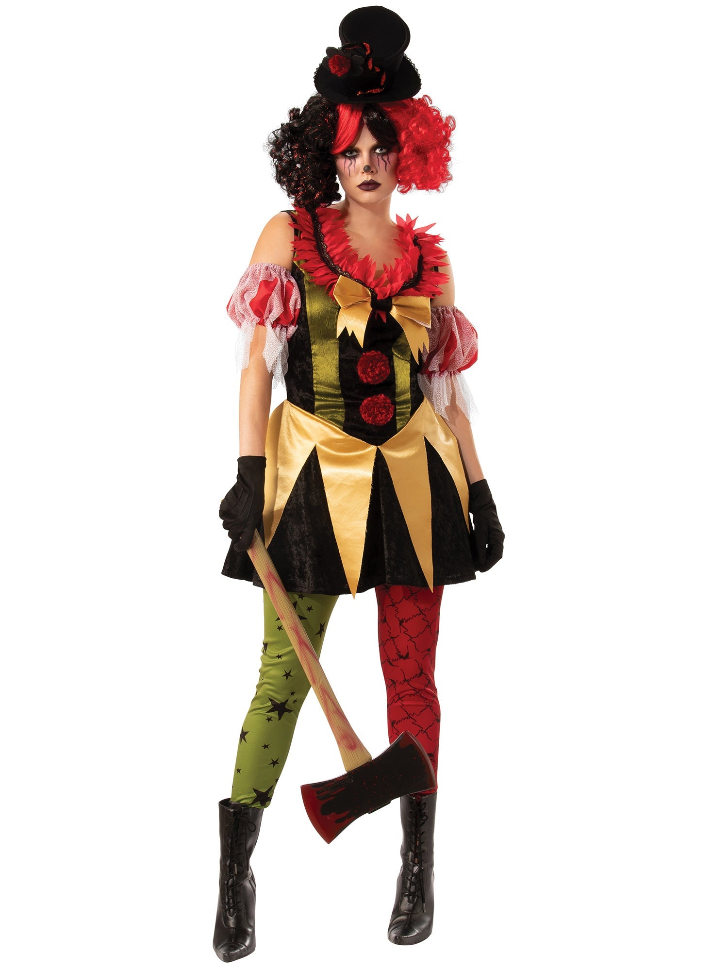 Evil Clown Ladies Costume 1