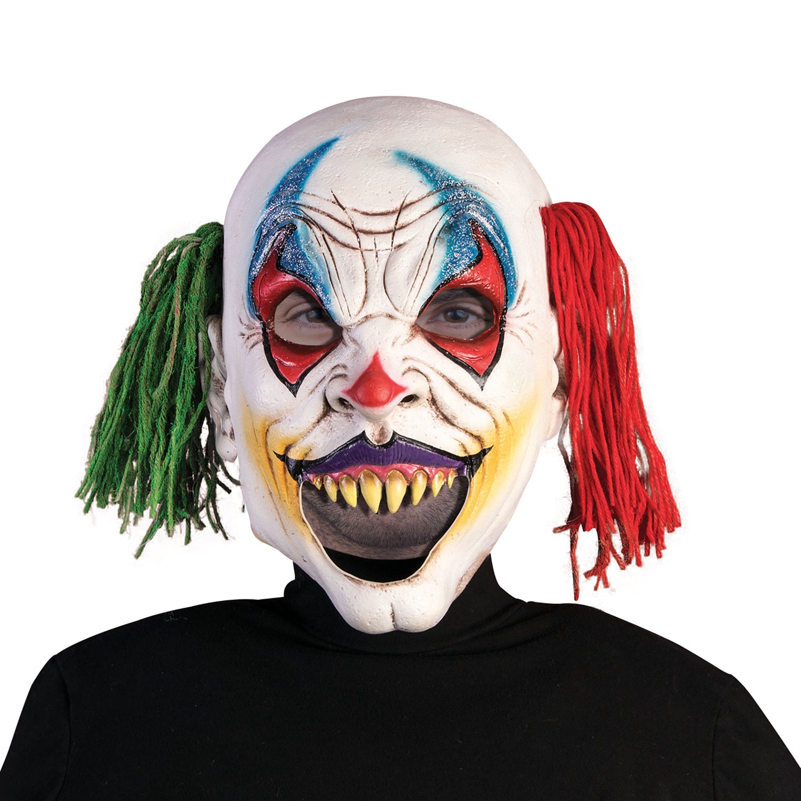 Evil Clown Opn Mouth Rubber Masks Male 1