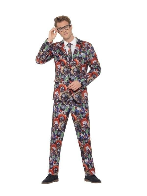 Evil Clown Suit Adult Multi 1