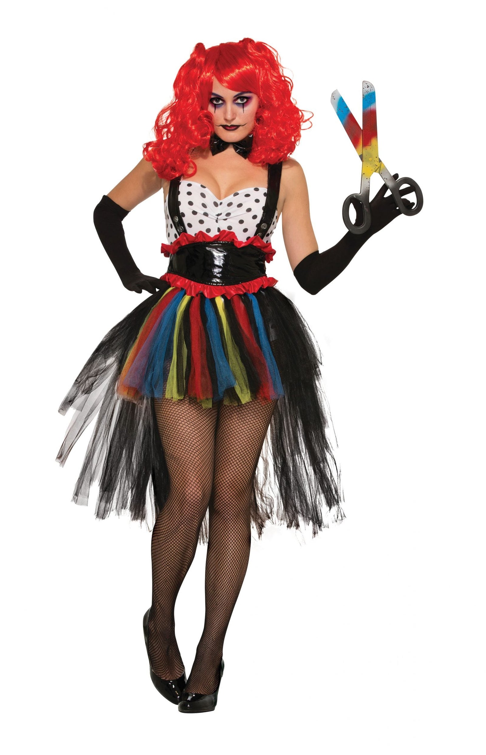 Evil Girlie Clown Adult Costume Female Uk Size 10 14 1