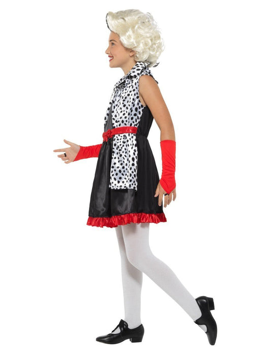Evil Little Madame Costume Kids Cruella Dress 2