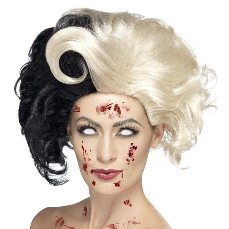 Evil Madame Wig Adult Black Blonde Costume Hair 1